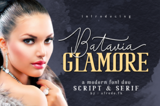 Batavia Glamore: A Modern Serif Font for Creative Makers