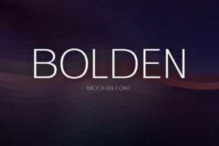 Bolden: A Designer's Take on a Modern Sans Serif