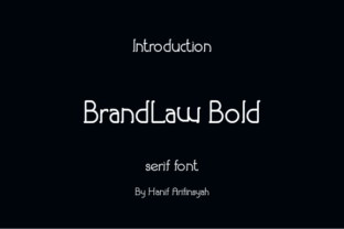Brandlaw Bold: A Modern Serif Font for Timeless Branding