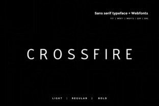Crossfire Sans Serif Font for Modern Editorial Design