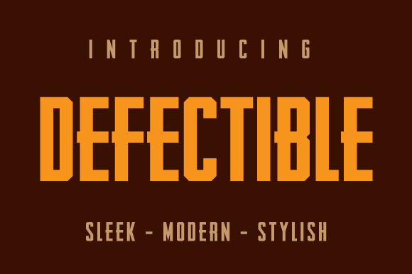 Defectible: A Modern Sans Serif Font for Editorial Design