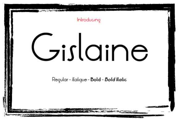 Gislaine Family: A Modern Sans Serif Font for Clean Editorial Design