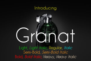 Granat Family: A Modern Sans Serif Font for Bold Branding