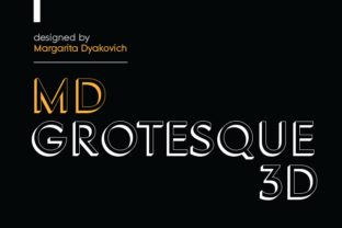 MD Grotesque 3D: A Modern Font for Handmade Creations