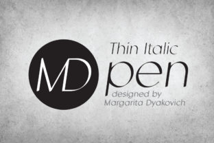 MD Pen Thin Italic: A Modern Sans Serif for Handmade Creations