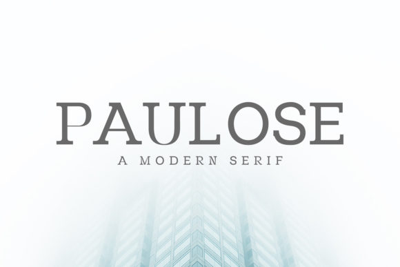 Paulose Family: A Modern Serif Font for Web Design