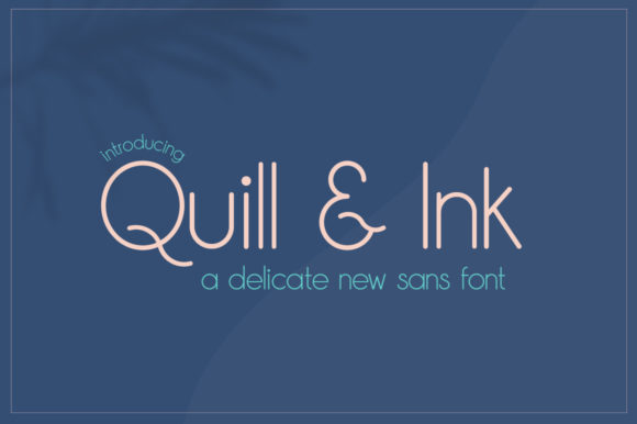 Quill Ink: A Modern Sans Serif Font for Web Design