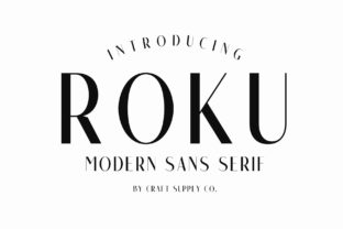 Roku Family: A Modern Serif Font for Campaign Creativity