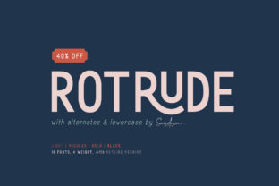 Rotrude Family: A Modern Sans Serif Font for Digital Design
