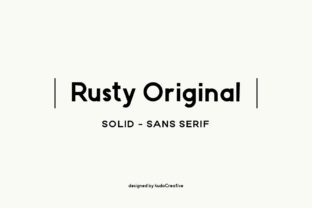 Rusty Original: A Modern Sans Serif Font for Bold Branding