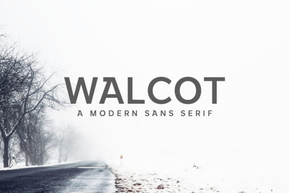 Walcot Family: A Modern Sans Serif Font for Handmade Creations